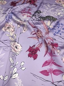 Çiçek Desen (462) Dijital Baskılı Çift En Kumaş 150 cm