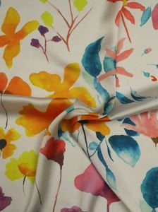Çiçek Desen  ( 1025 ) Dijital Baskılı Çift En Kumaş 150 cm