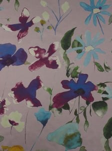 Çiçek Desen  ( 1025 ) Dijital Baskılı Çift En Kumaş 150 cm