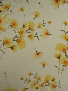 Çıtır Çiçek (5352) Dijital Baskılı Çift En Kumaş 150 cm MAT SATEN - Kırmızı