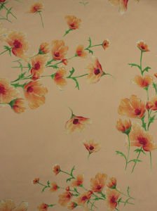 Çıtır Çiçek (5352) Dijital Baskılı Çift En Kumaş 150 cm MAT SATEN - Kırmızı