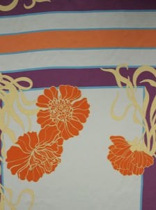 Çiçek Desen  ( 1093 ) Dijital Baskılı Çift En Kumaş 150 cm