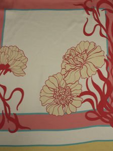 Çiçek Desen  ( 1093 ) Dijital Baskılı Çift En Kumaş 150 cm