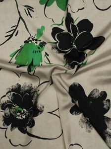 Çiçek Desen  ( 2133 ) Dijital Baskılı Çift En Kumaş 150 cm