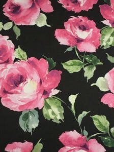 Çiçek Desen  ( 4363 ) Dijital Baskılı Çift En Kumaş 150 cm