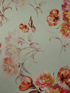 Çiçek Desen  ( 1220 ) Dijital Baskılı Çift En Kumaş 150 cm