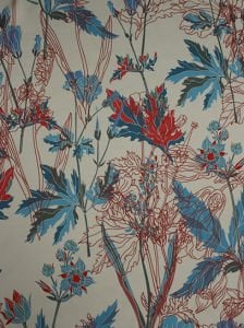 Çiçek Desen  ( 1415 ) Dijital Baskılı Çift En Kumaş 150 cm