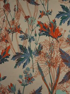 Çiçek Desen  ( 1415 ) Dijital Baskılı Çift En Kumaş 150 cm