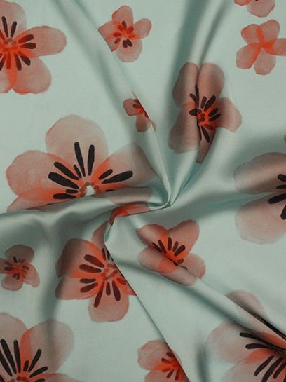 Çiçek Desen  ( 1161 ) Dijital Baskılı Çift En Kumaş 150 cm