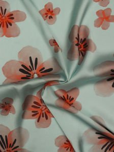 Çiçek Desen  ( 1161 ) Dijital Baskılı Çift En Kumaş 150 cm