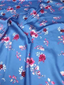 Çiçek Desen (1022) Dijital Baskılı Çift En Kumaş 150 cm