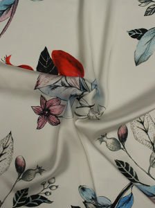 Çiçek Desen  ( 1091 ) Dijital Baskılı Çift En Kumaş 150 cm
